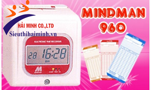 Máy chấm công thẻ giấy MINDMAN M960 chính hãng