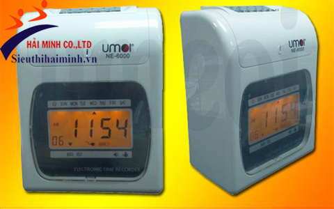 Máy chấm công thẻ giấy UMEI NE-6000 chính hãng giá tốt