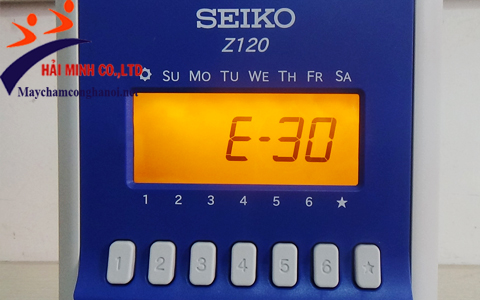 Màn hình máy chấm công thẻ giấy SEIKO Z120