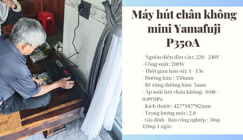 Máy hút chân không mini Yamafuji P350A 