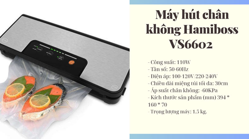 Máy hút chân không Hamiboss VS6602 