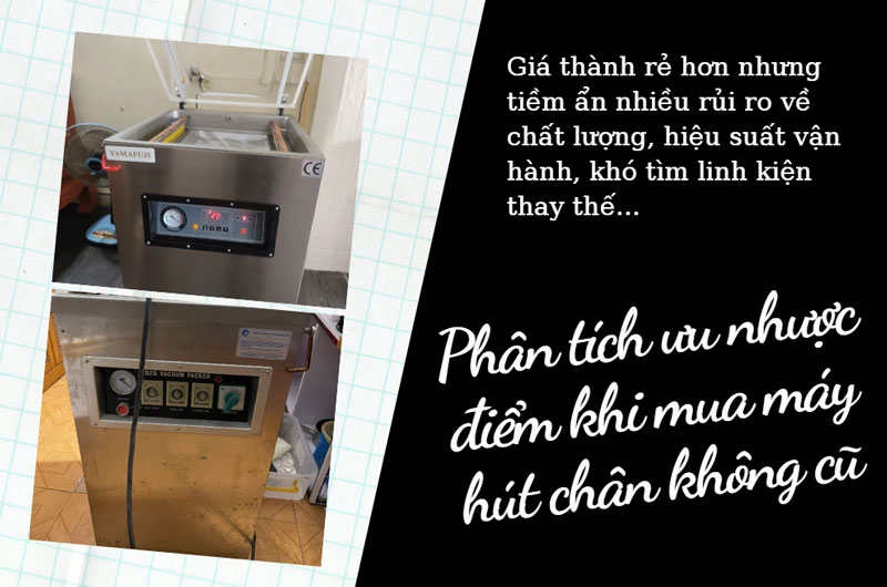 Phân tích ưu nhược điểm khi mua máy hút chân không cũ Phân tích ưu nhược điểm khi mua máy hút chân không cũ
